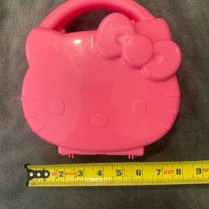 Pink Hello Kitty Vintage Sanrio Hard Plastic Lunch Box Storage Container